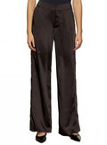 Modern Satin Trouser In Black