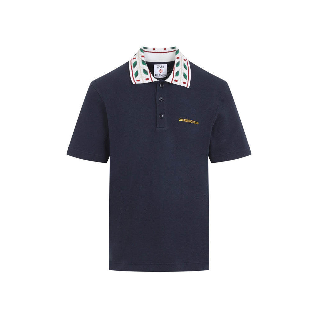 Casablanca Laurel Piqué Polo Men