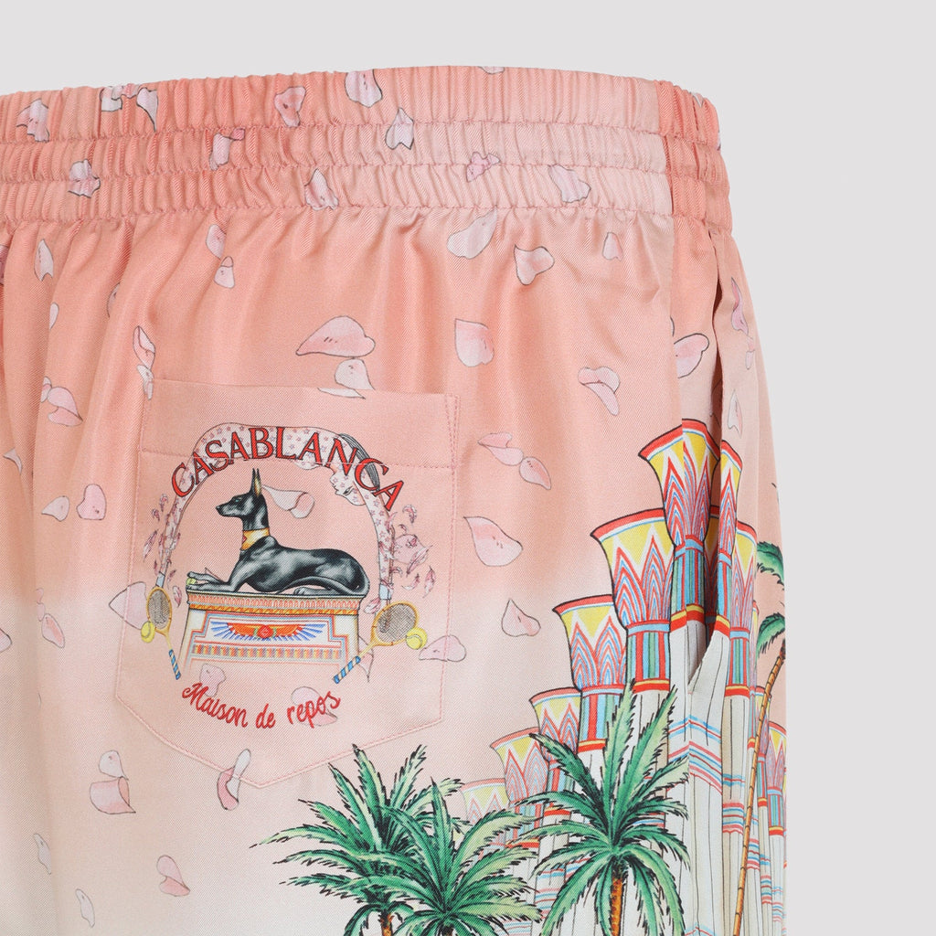 Casablanca Ethereal Silk Shorts Men