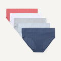 Nautica Womens Ribbed Seamless Hipster Brief, 5-Pack