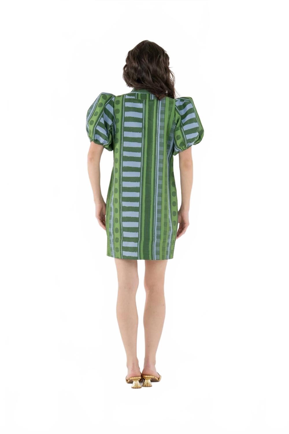 Hampton Mini Dress In Forest Jubilee