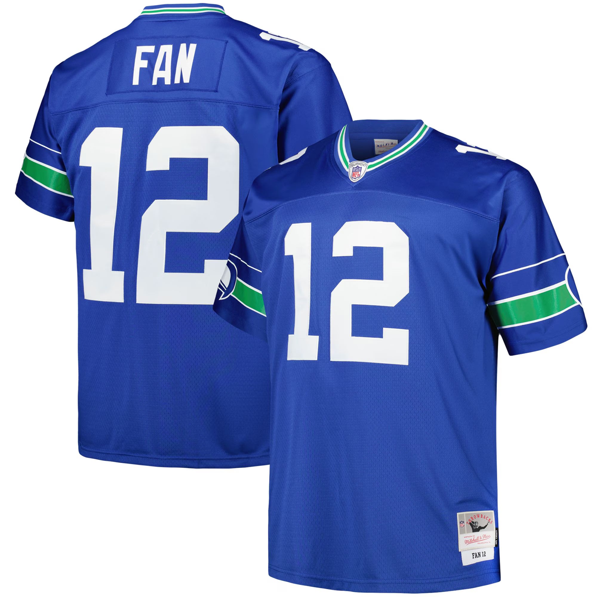 Seattle Seahawks 12s Mitchell & Ness Royal Big & Tall Legacy Retired Player Jersey