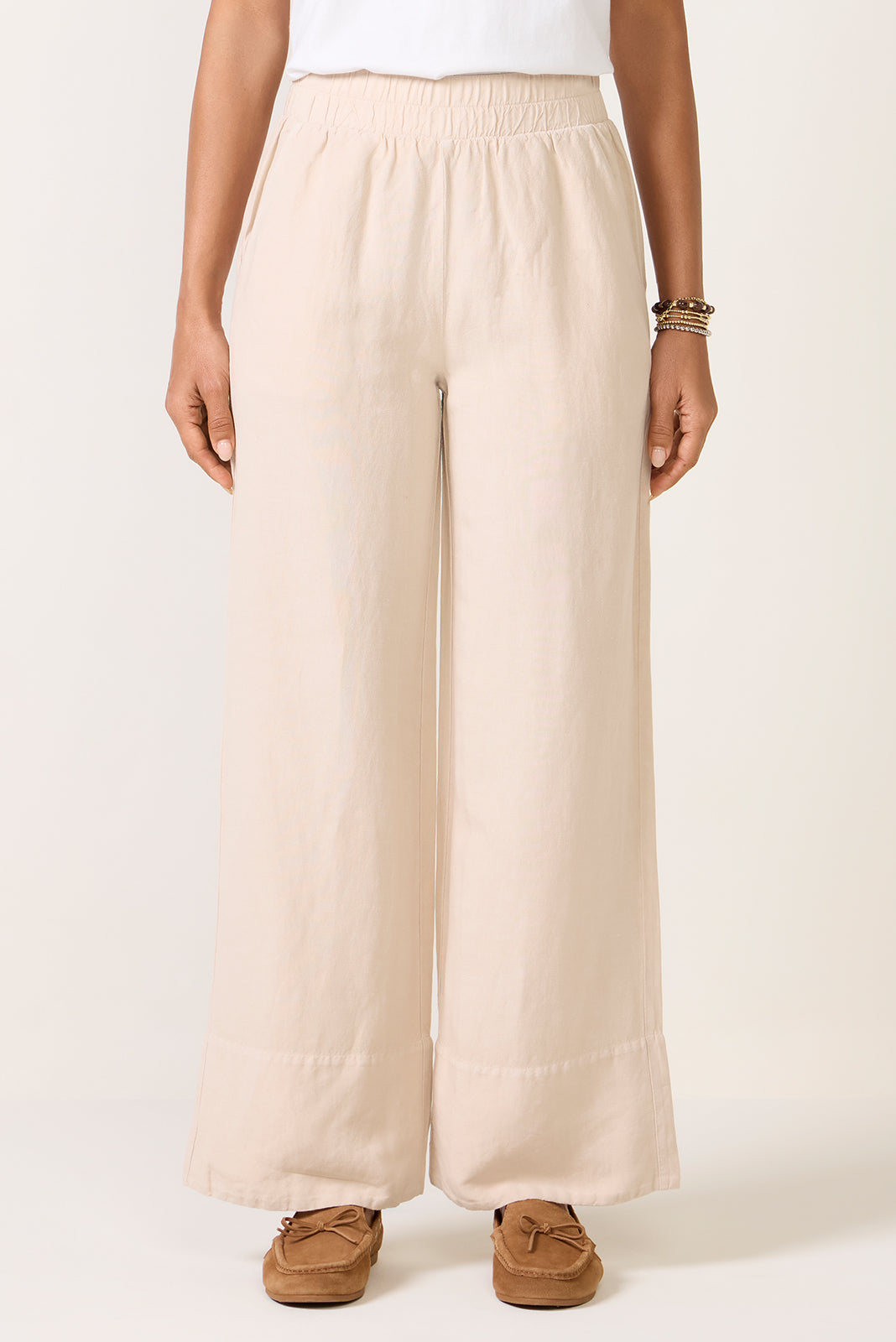 Women's Linen Wide Leg Pants