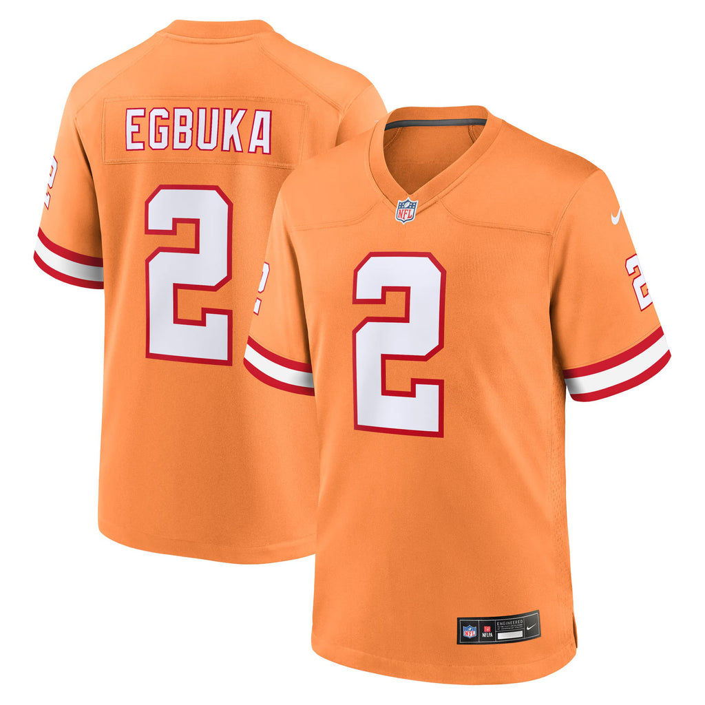 Tampa Bay Buccaneers Emeka Egbuka Creamsicle Alternate 2 Game Jersey