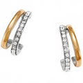 Neptune's Rings Medium Post Hoop Earrings In Silver