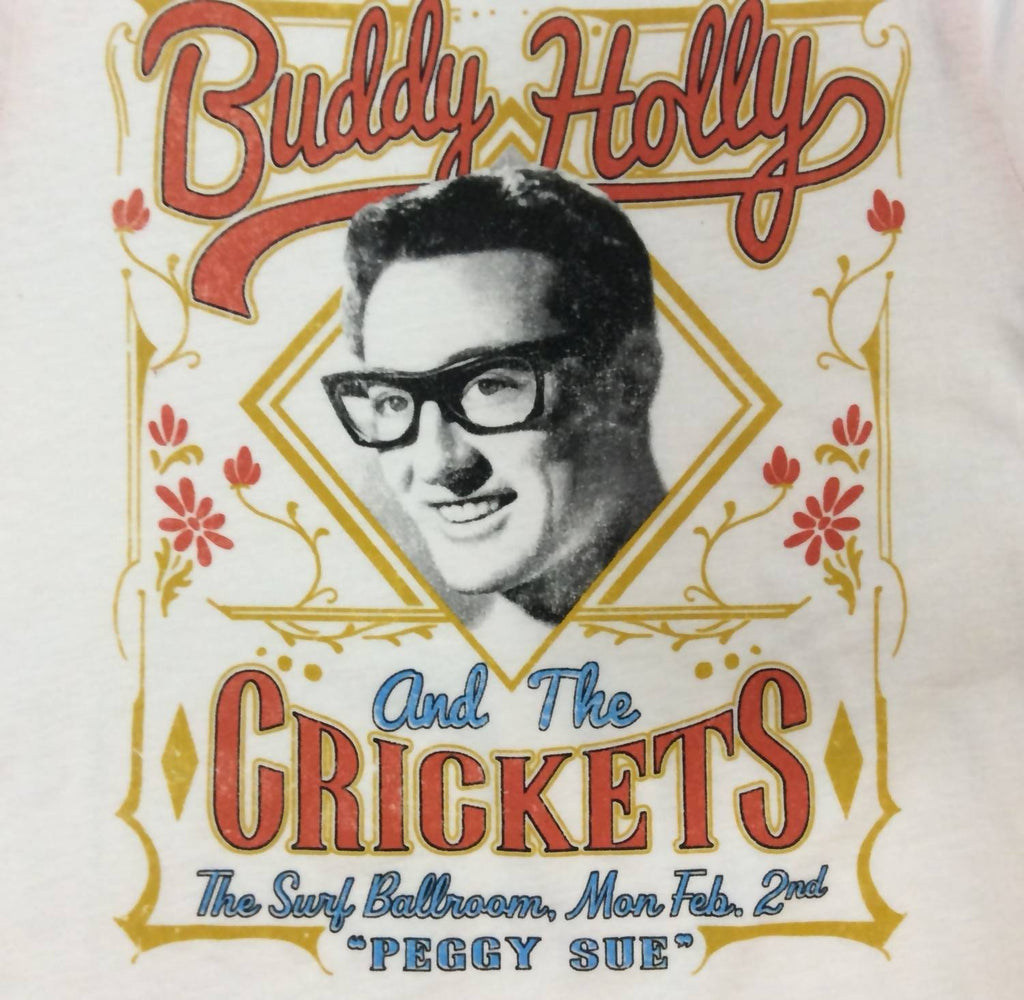 Buddy Holly & The Crickets Tee In White