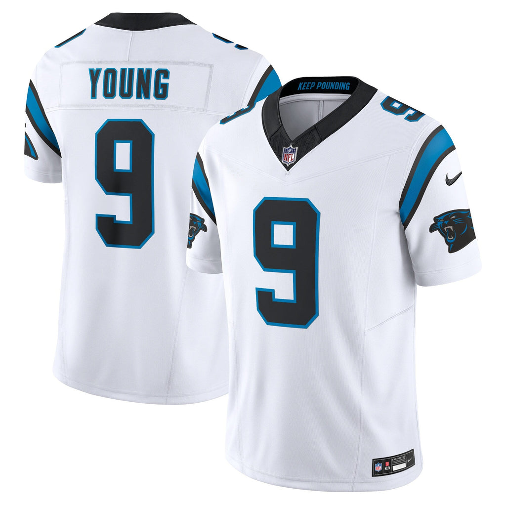 Carolina Panthers Bryce Young White Vapor F.U.S.E. Limited Jersey
