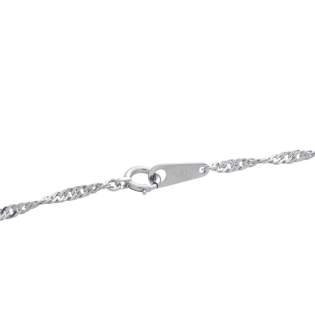 LB Exclusive Platinum 0.39ct Diamond and Sapphire Pendant Necklace MF11-041326