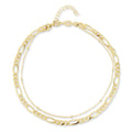 Sterling Silver Double Layered Anklet