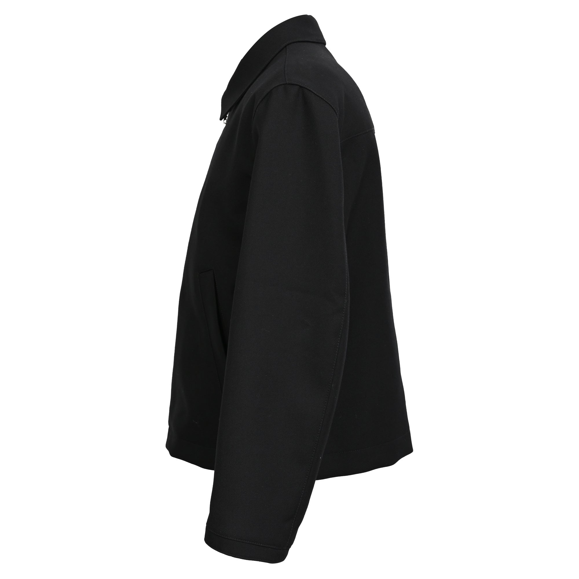 Sandro Paris Zip-Up Jacket in Black Polyester
