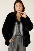 Women's Black Cherry Fur Jacket
