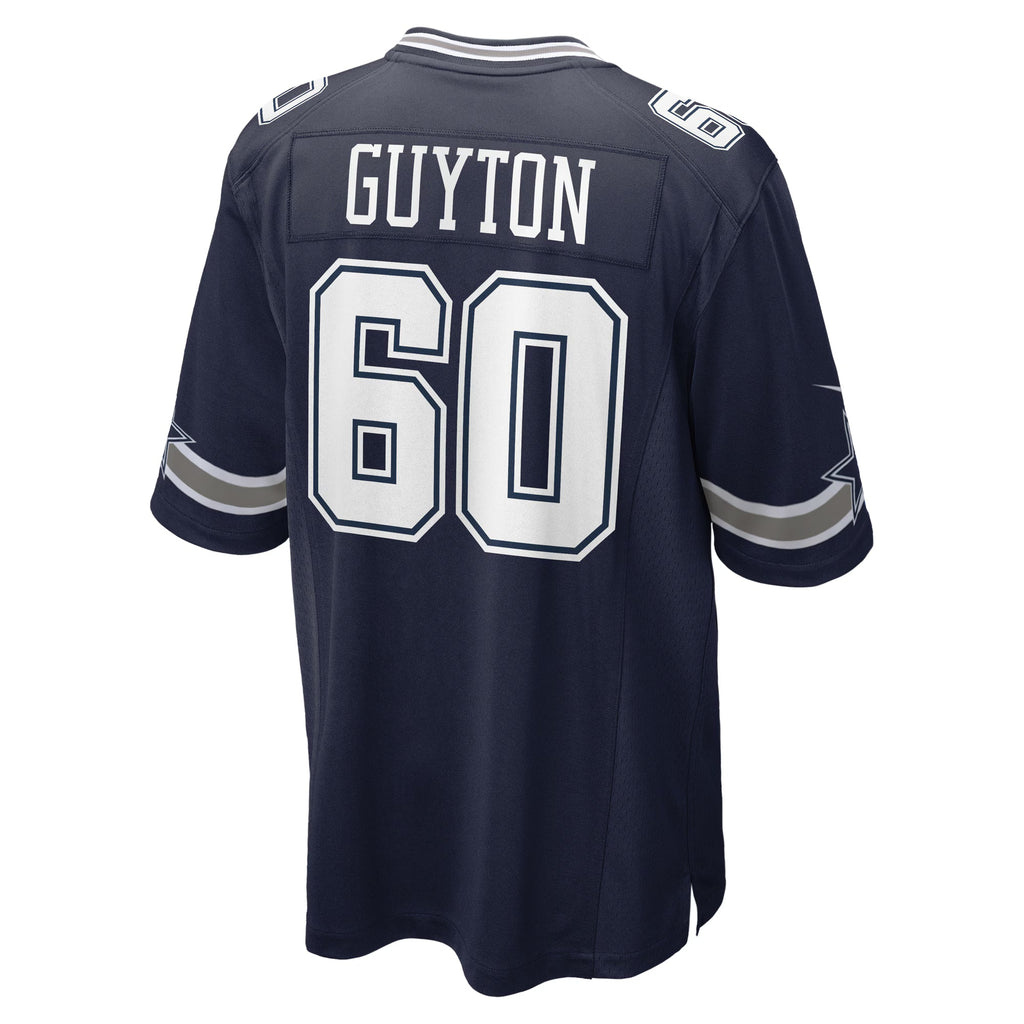 Dallas Cowboys Tyler Guyton Navy Player Game Jersey