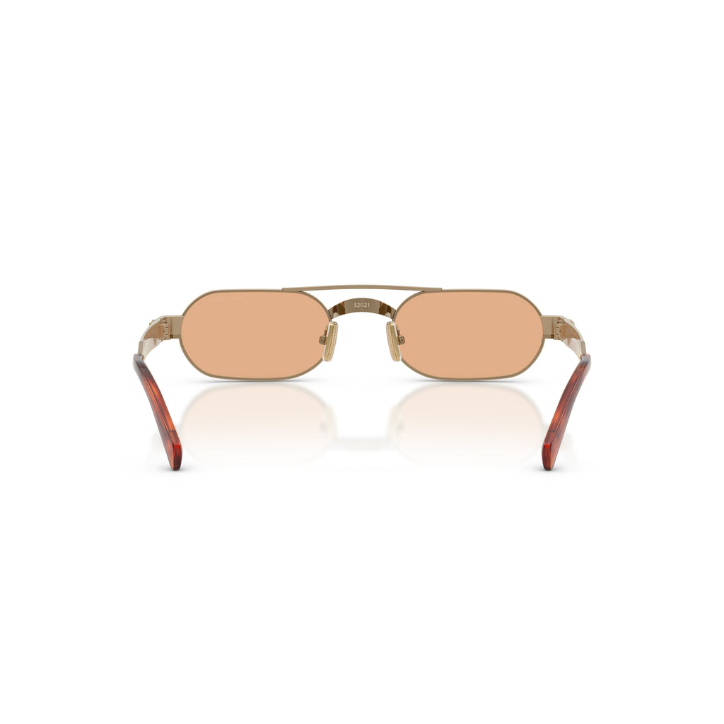 0Mu B52S Rectangular Metal Frame Sunglasses