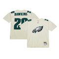 Philadelphia Eagles Brian Dawkins Mitchell & Ness Cream Chainstitch Legacy Jersey