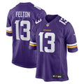 Minnesota Vikings Tai Felton Purple Team Game Jersey