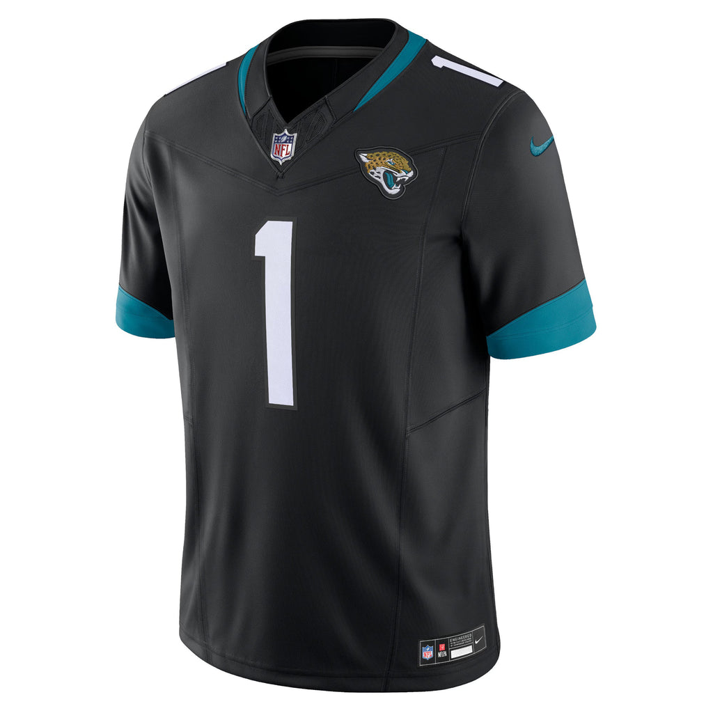 Jacksonville Jaguars Travis Etienne Black Vapor F.U.S.E. Limited Jersey