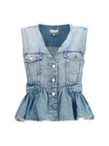 Ganni Women Lightweight Denim Vest