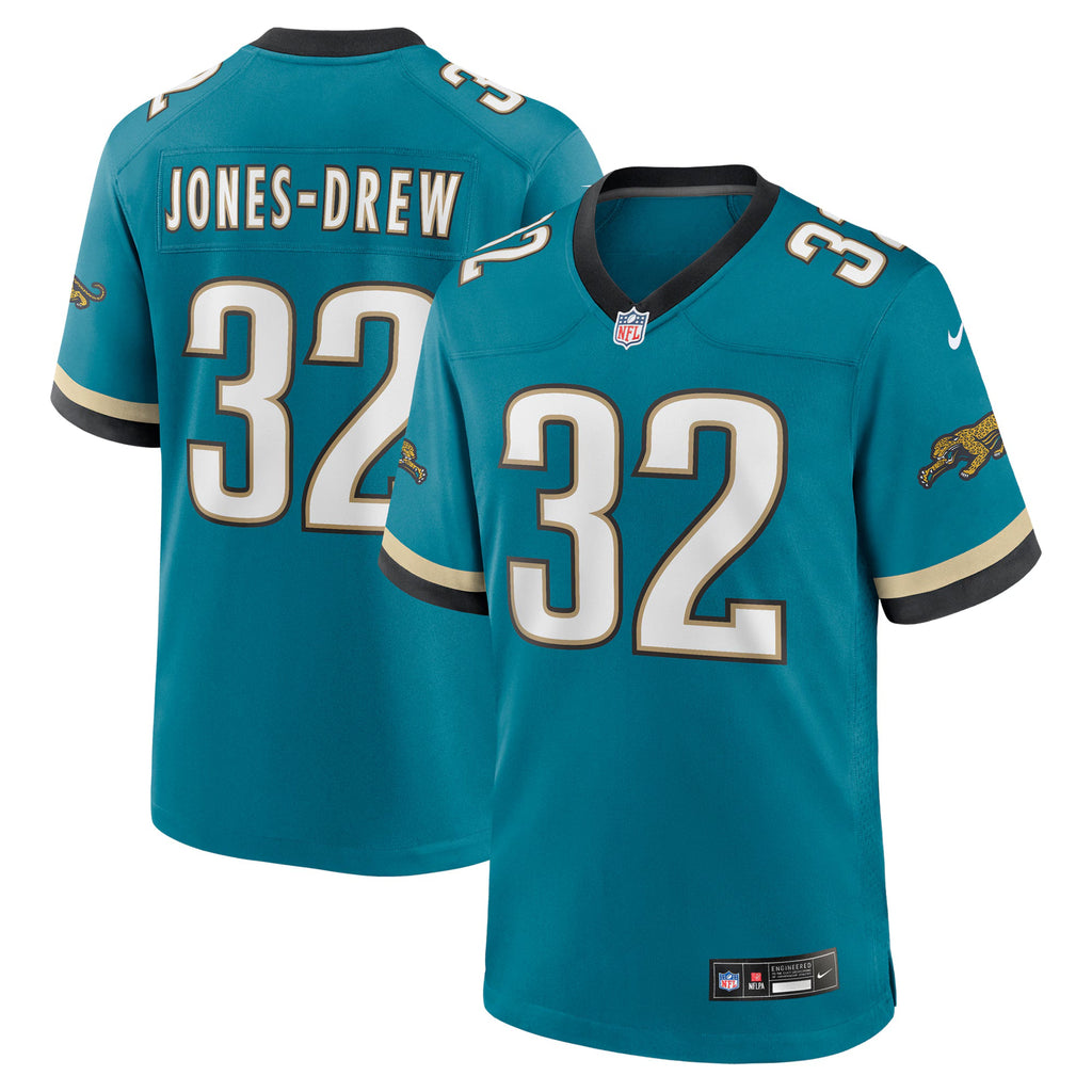 Jacksonville Jaguars Maurice Jones-Drew Teal Retired Player Alternate Game Jersey