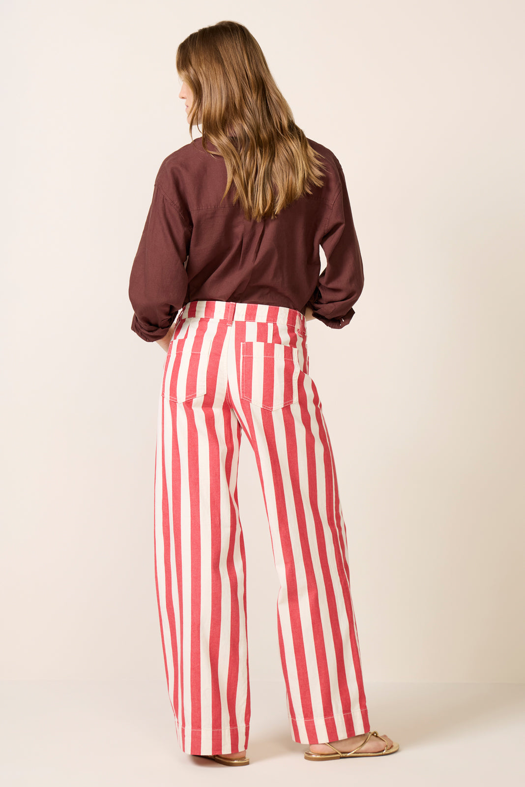 Women's Maker Wide Leg Stripe Pants