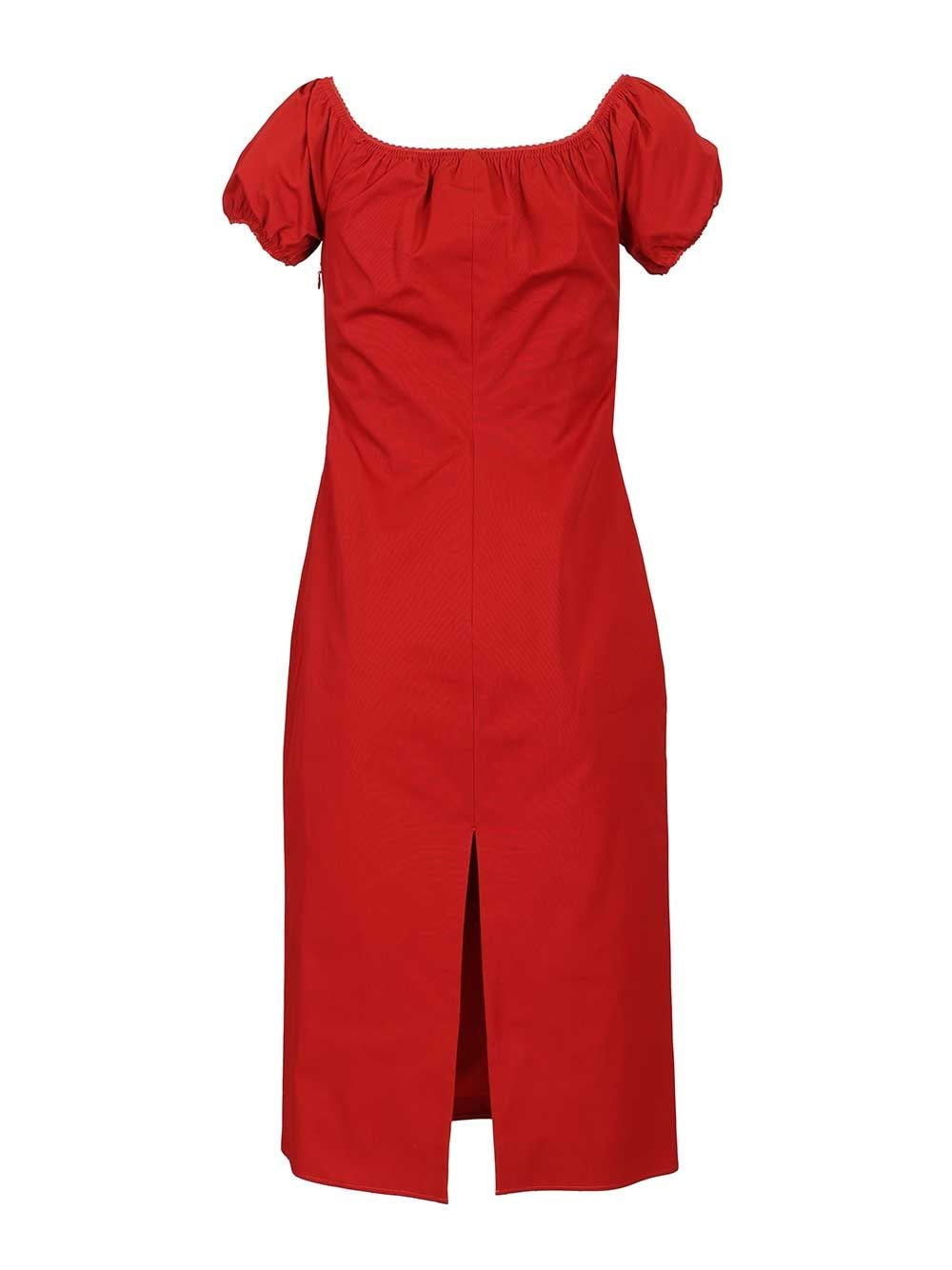 Miu Miu Women Cotton Midi Dress