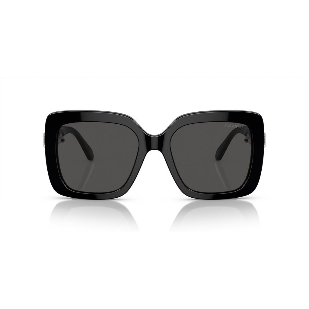 0Sk6001 Oversized Square Frame Sunglasses with Crystal Embellishment