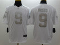 Men's New Orleans Saints Drew Brees #9 White Authentic Game Jersey1