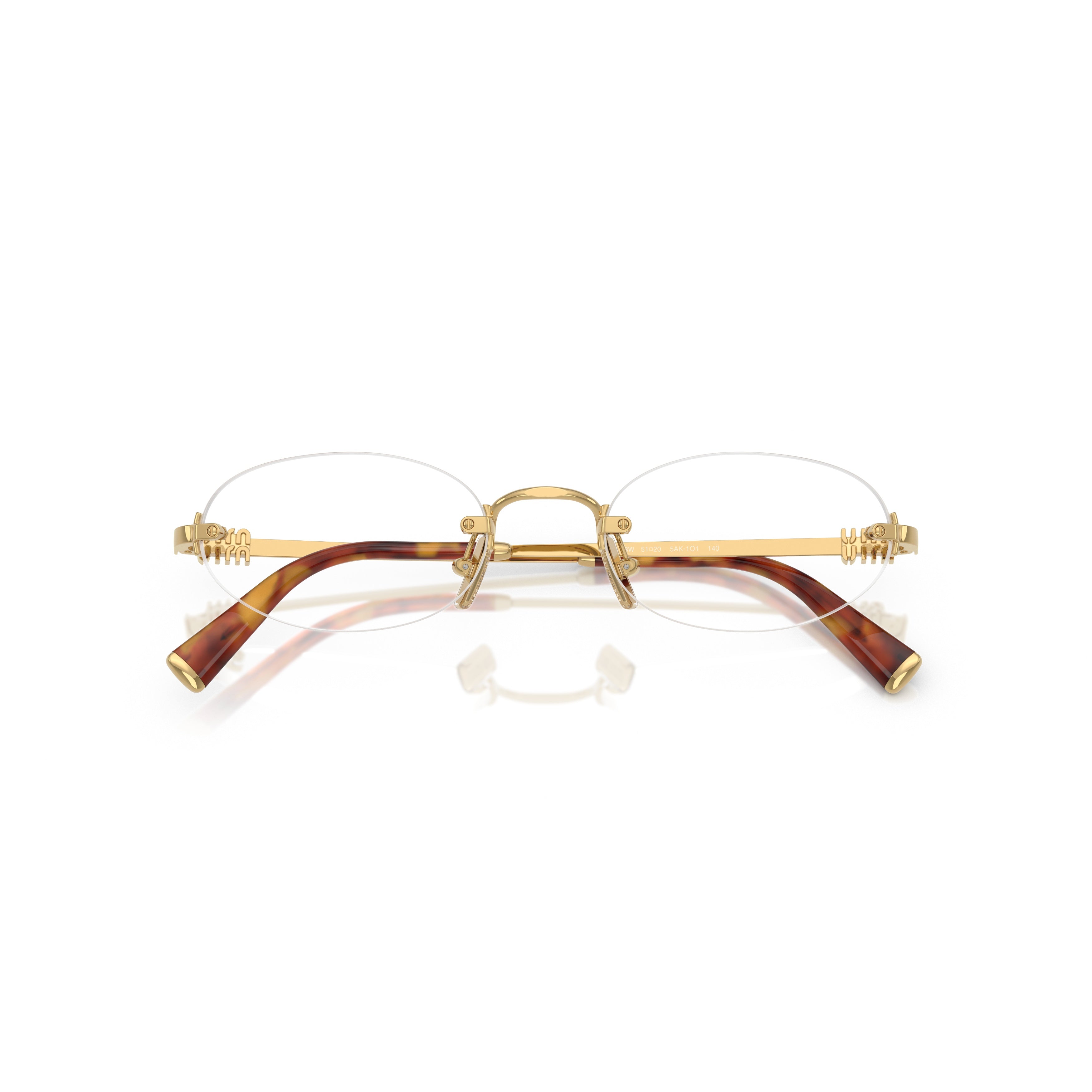 0mu 53wv Rimless Oval Sunglasses