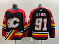 Men's Calgary Flames Nazem Kadri #91 Black Breakaway Player jersey