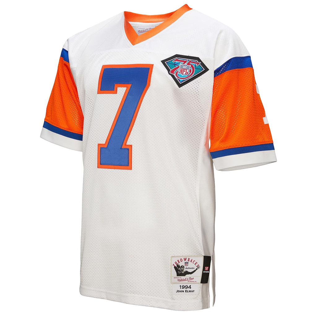 Denver Broncos 1994 John Elway Mitchell & Ness White Authentic Throwback Retired Player Jersey