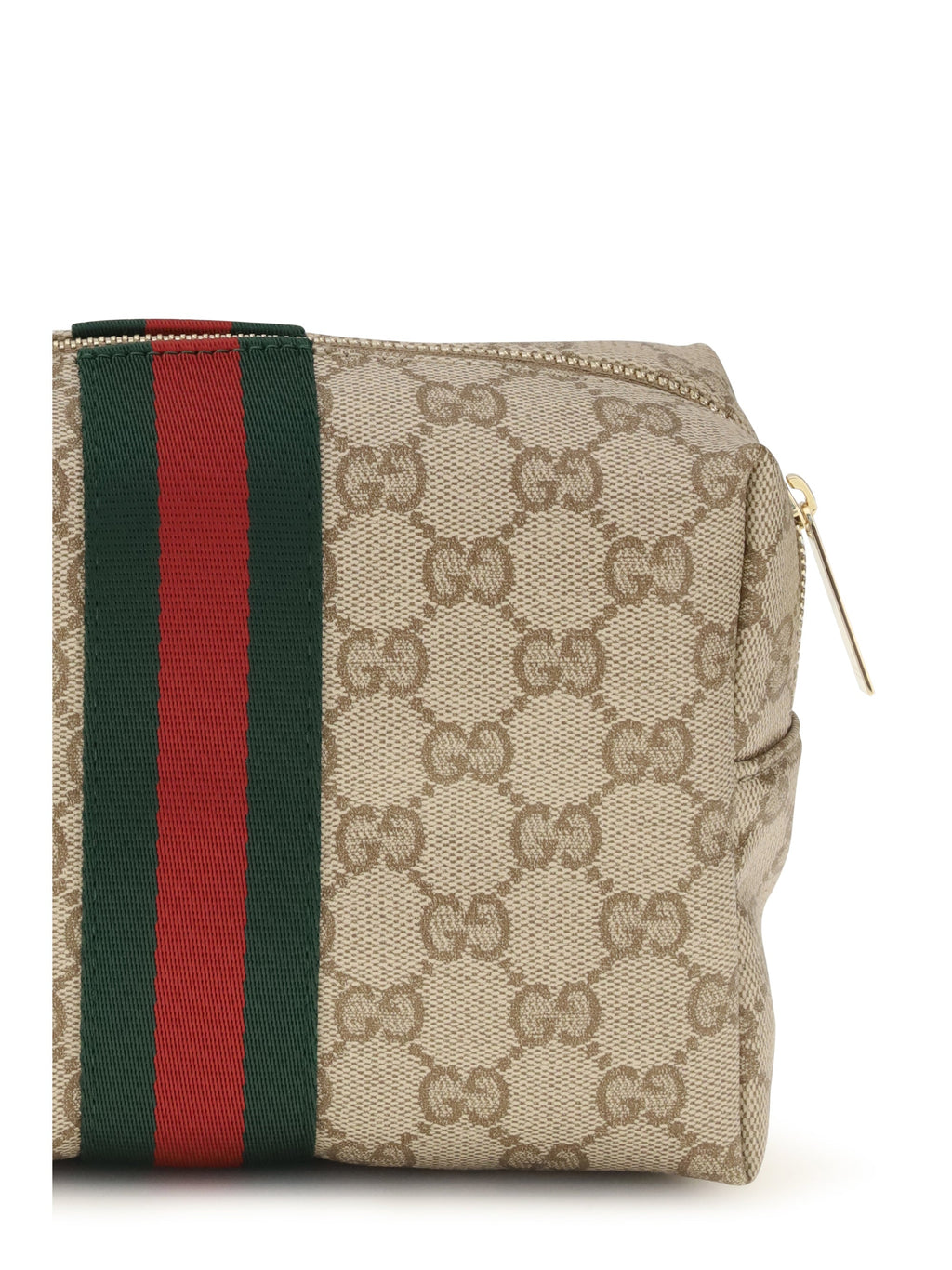 Gucci Women Medium Beauty Case With Web Stripe