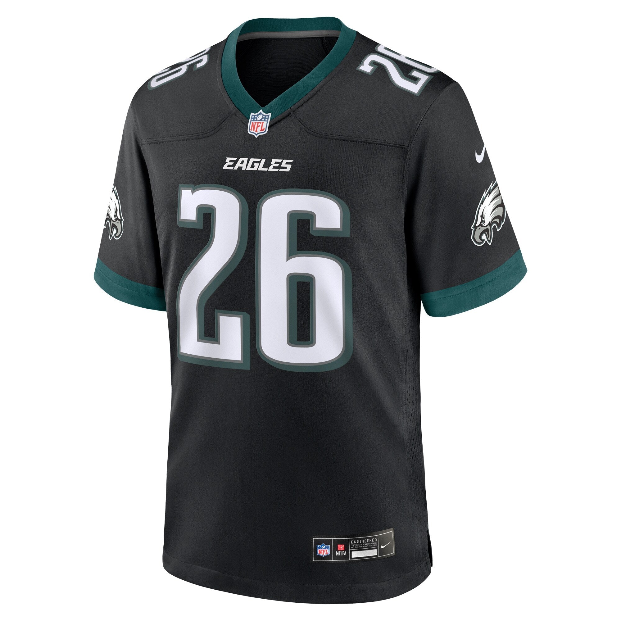Philadelphia Eagles Saquon Barkley Black Alternate Game Jersey