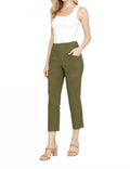 Slant Pocket Trousers In Olive