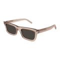 Saint Laurent Sunglasses Rectangle Full Rim, Black Frame And Yellow Lens Sl461Betty008