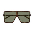 Oversized Square Sunglasses With Tortoiseshell Design