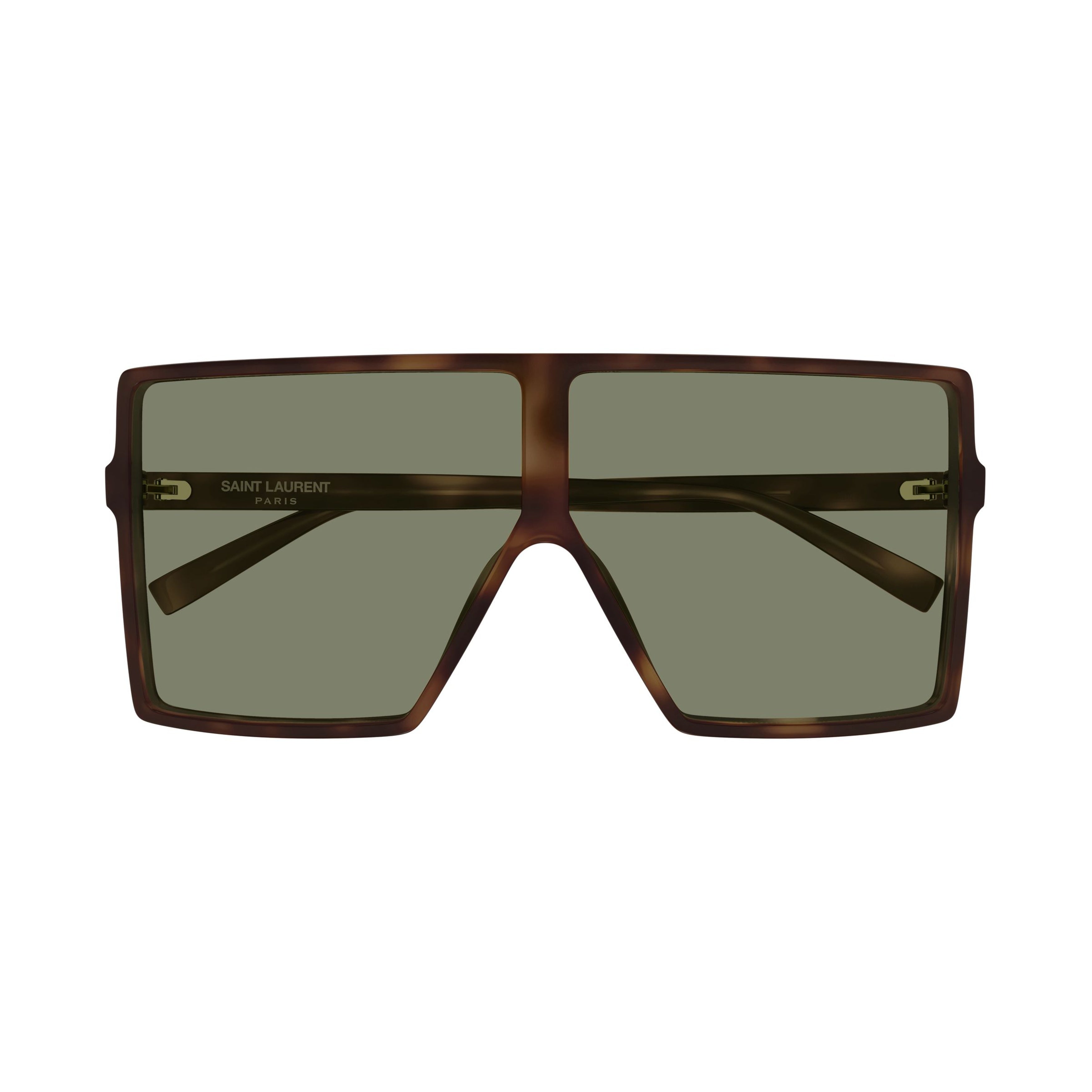 Oversized Square Sunglasses With Tortoiseshell Design