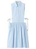 Miu Miu Women Poplin Side Tie Dress