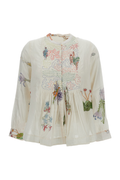 Cotton-Silk Blend Long-Sleeved Shirt