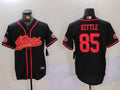 Men's San Francisco 49ers George Kittle #85 Black Replica Player Jersey1