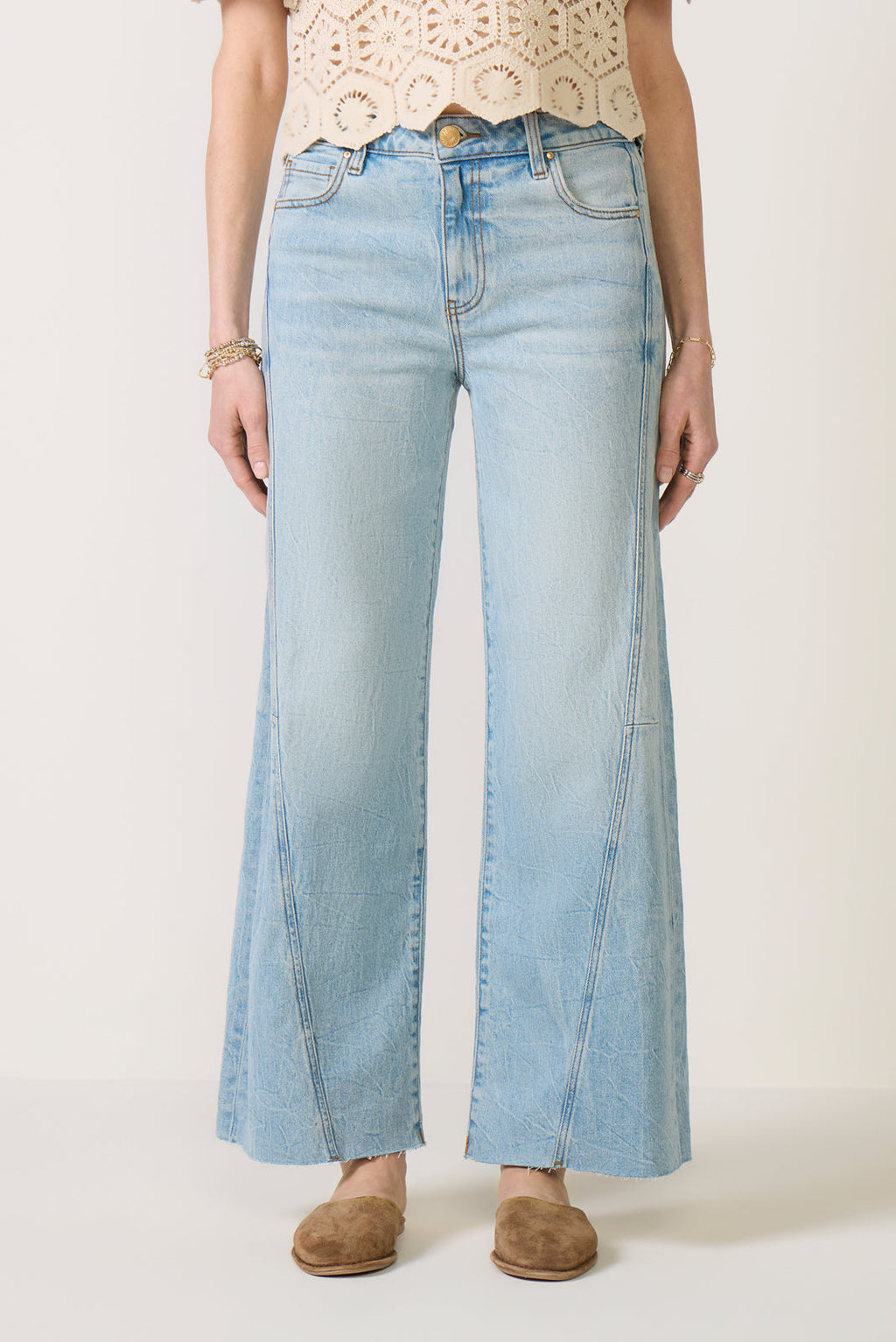 Women's Meg Wide Leg w Side Panel Jeans