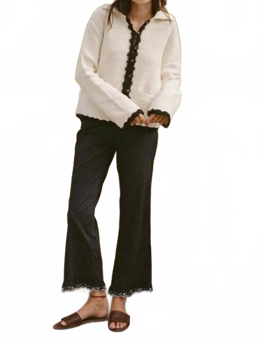 Reyla Knit Jacket In Ivory