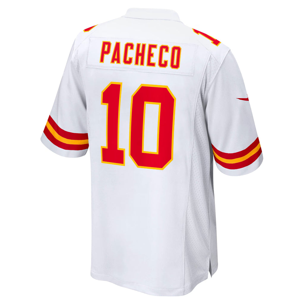 Kansas City Chiefs Isiah Pacheco White Away Game Player Jersey