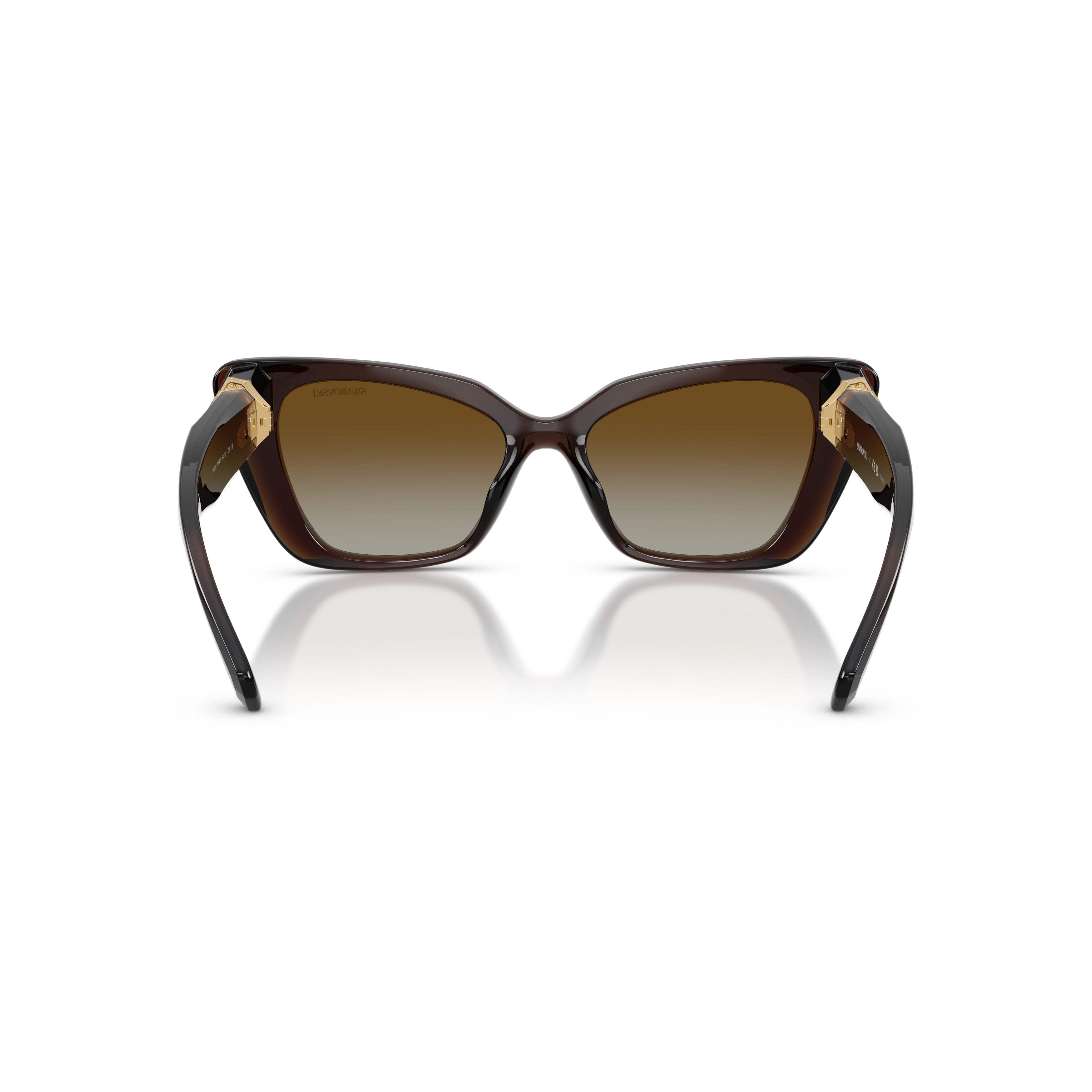 0Sk6047 Bold Cat-Eye Sunglasses with Gold-Tone Embellishments