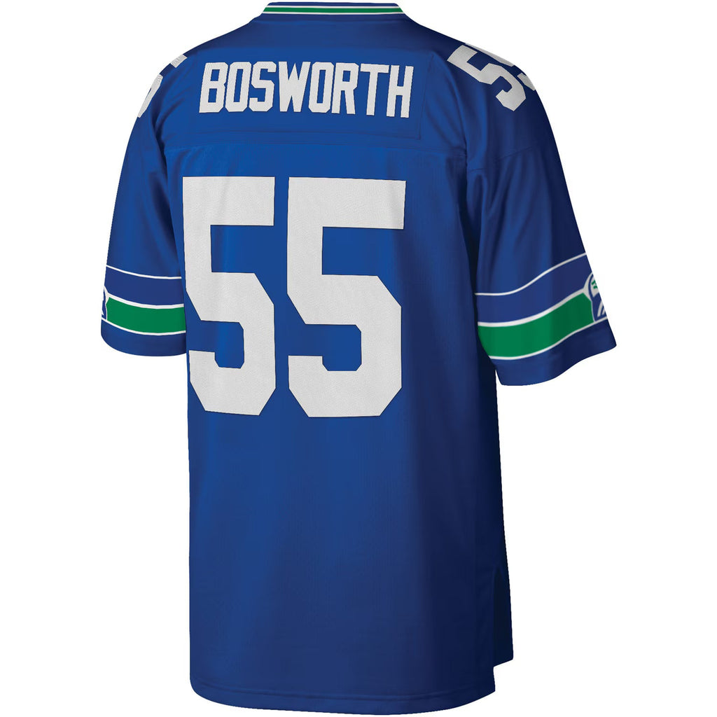 Seattle Seahawks Brian Bosworth Mitchell & Ness Royal Legacy Replica Jersey