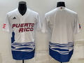 Men's 2023 World Baseball Classic Puerto Rico White Blank jersey