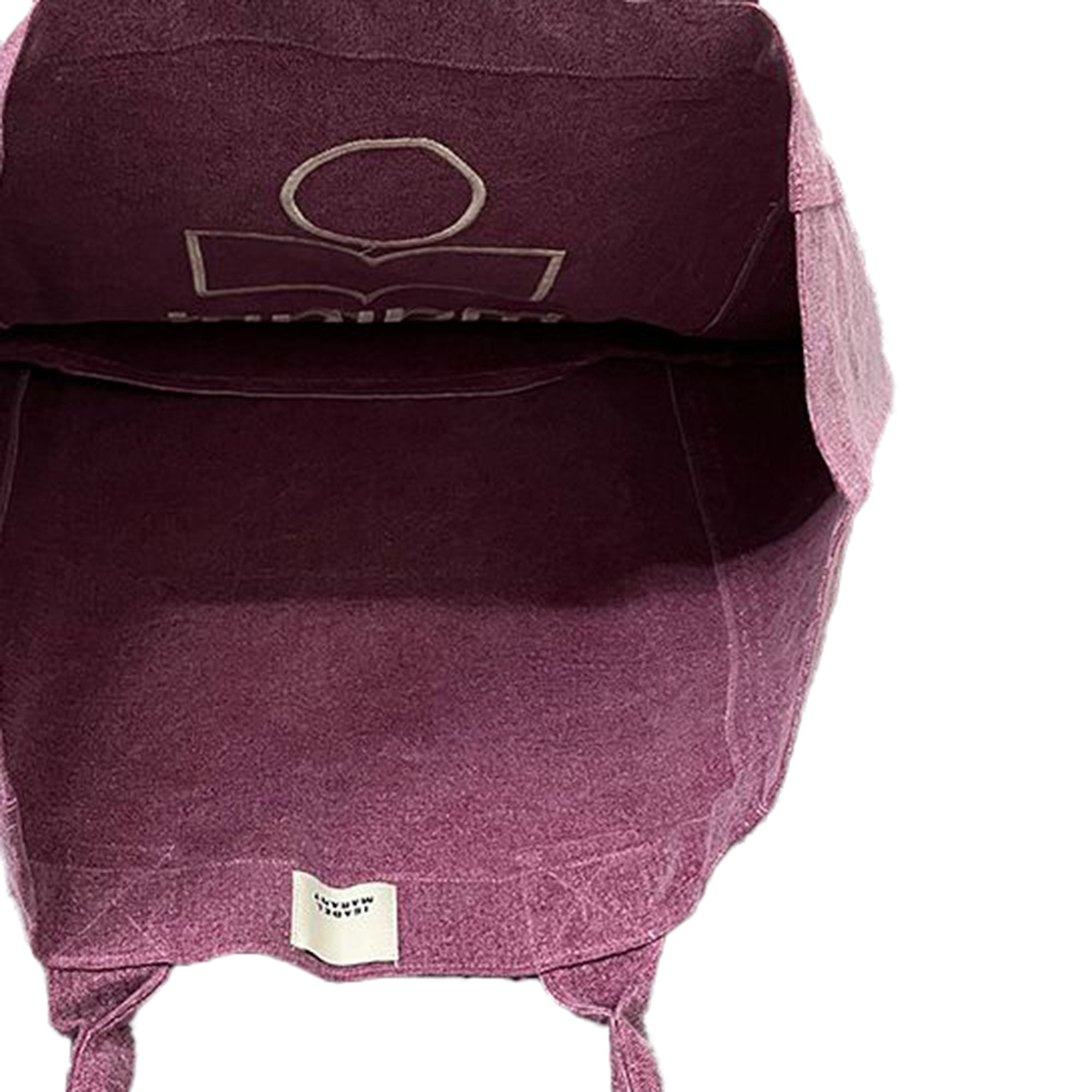 Yenky Logo Embroidered Shopper Bag Plum