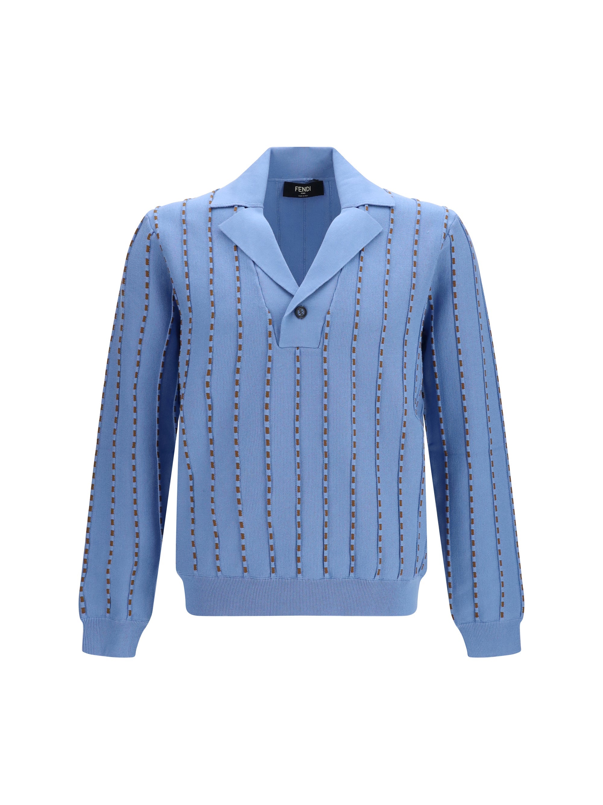 Fendi Men Trompe-L'œil Selleria Knit Sweater