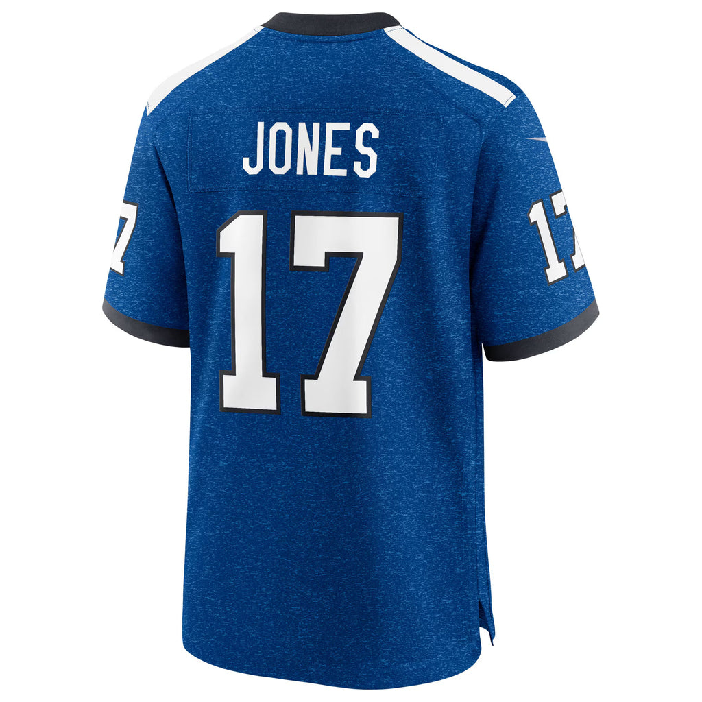 Indianapolis Colts Daniel Jones Heather Royal Alternate 2 Indiana Nights Game Jersey