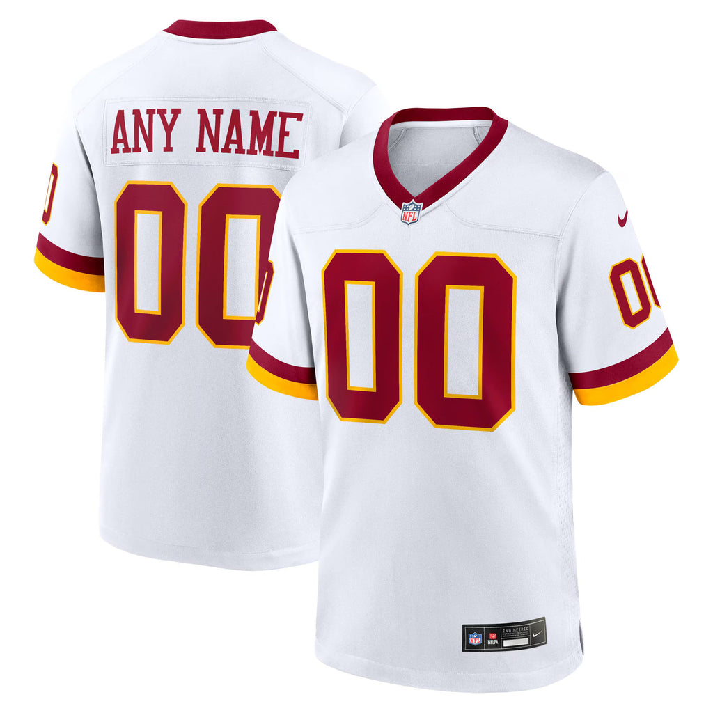 Washington Commanders White Game Super Bowl Era Custom Jersey