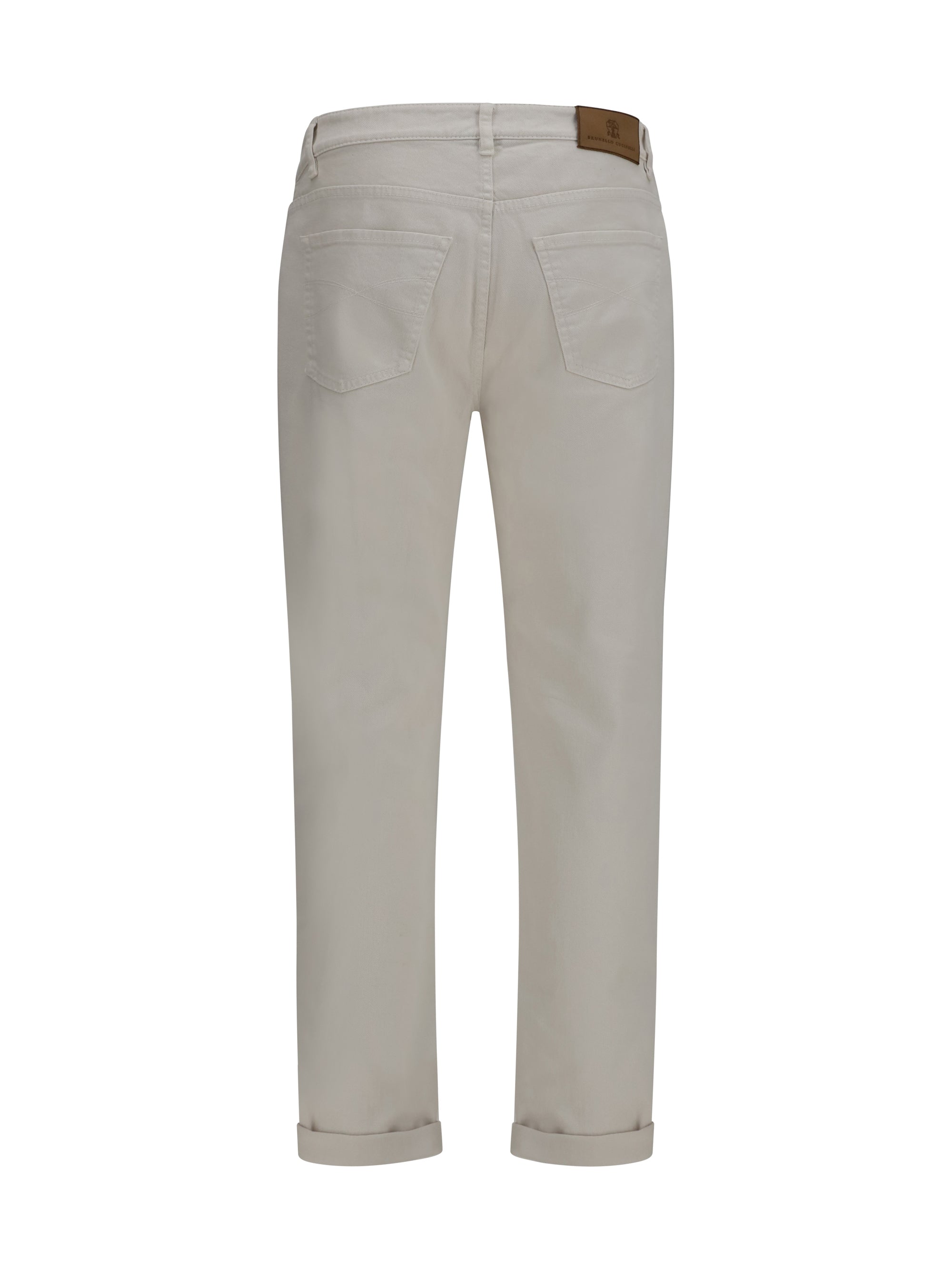 Brunello Cucinelli Men Jeans With Turn-Up Hem