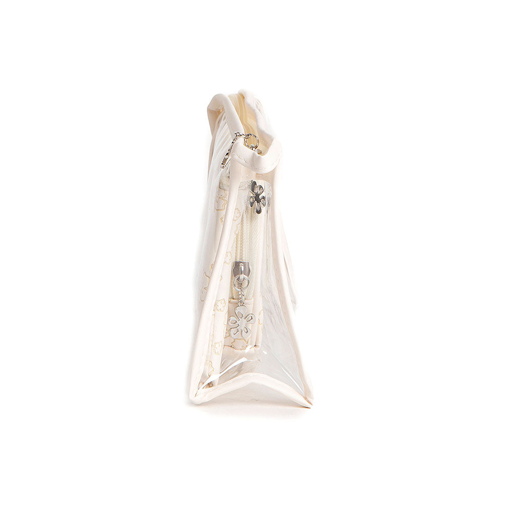 3PCS - Floral Clear Travel Cosmetic Pouch Bag Set